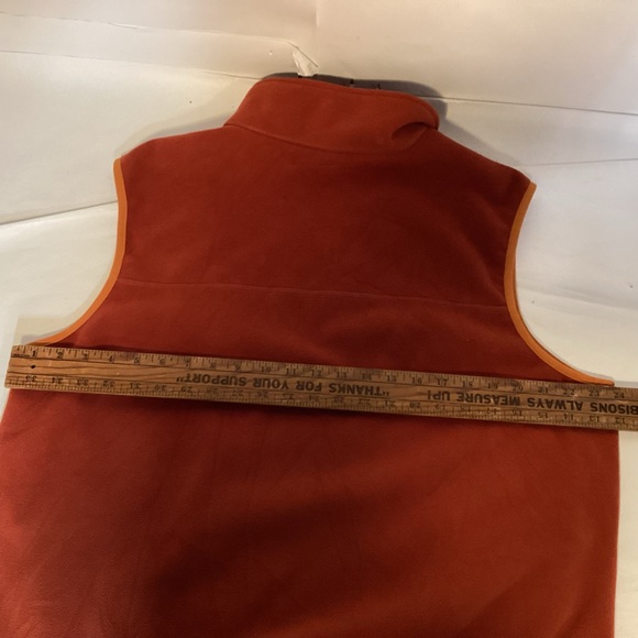 L.L. Bean Zip Up Fleece Vest Men’s size Large Burnt Orange - Picture 11 of 11